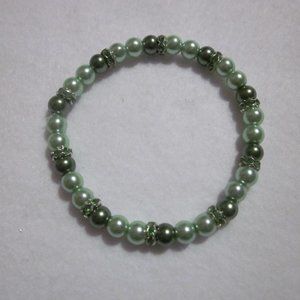 Green Stretch Bracelet.